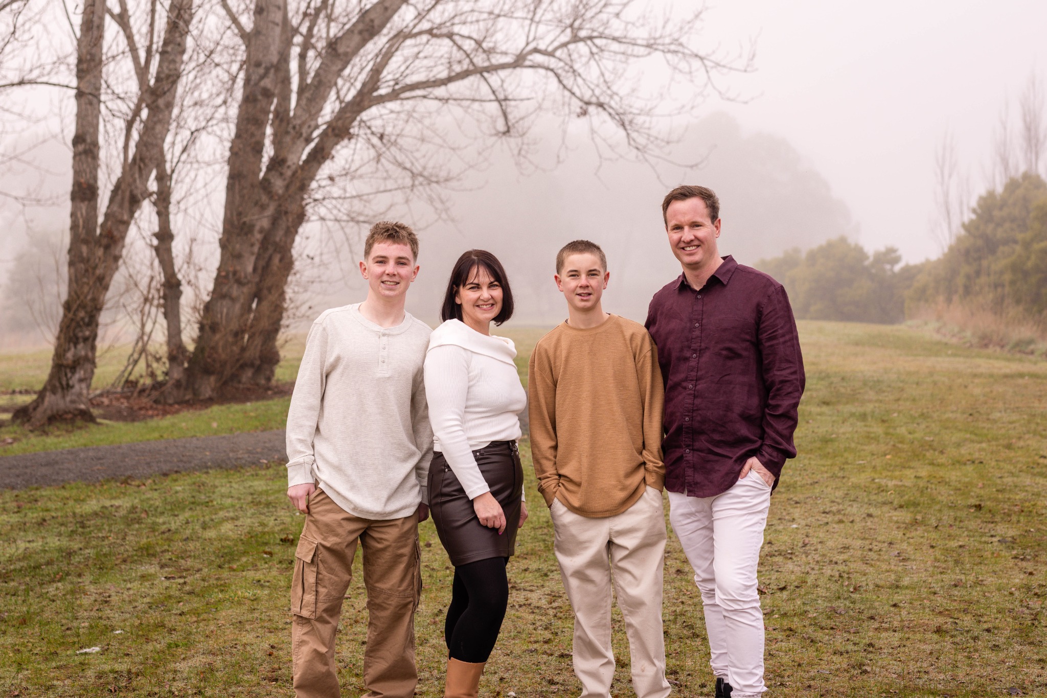 The House family together outdoors